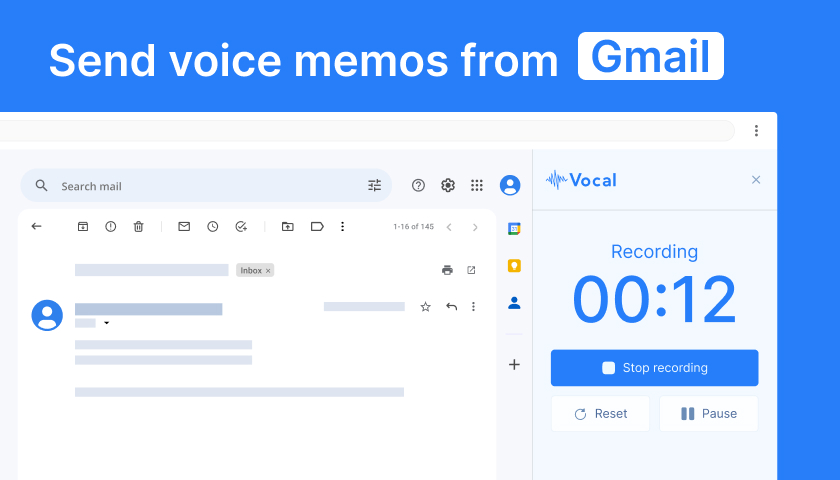 Vocal app mockup